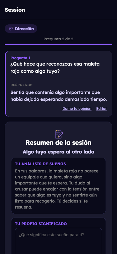 Ejemplo ficticio: Recibe tu reflexión