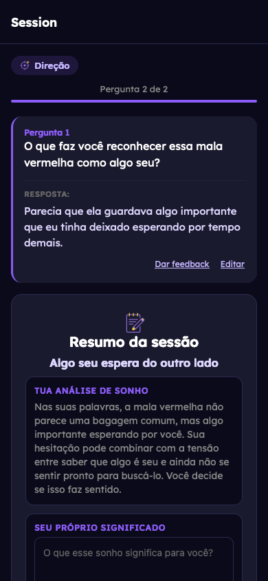 Exemplo fictício: Receba sua reflexão